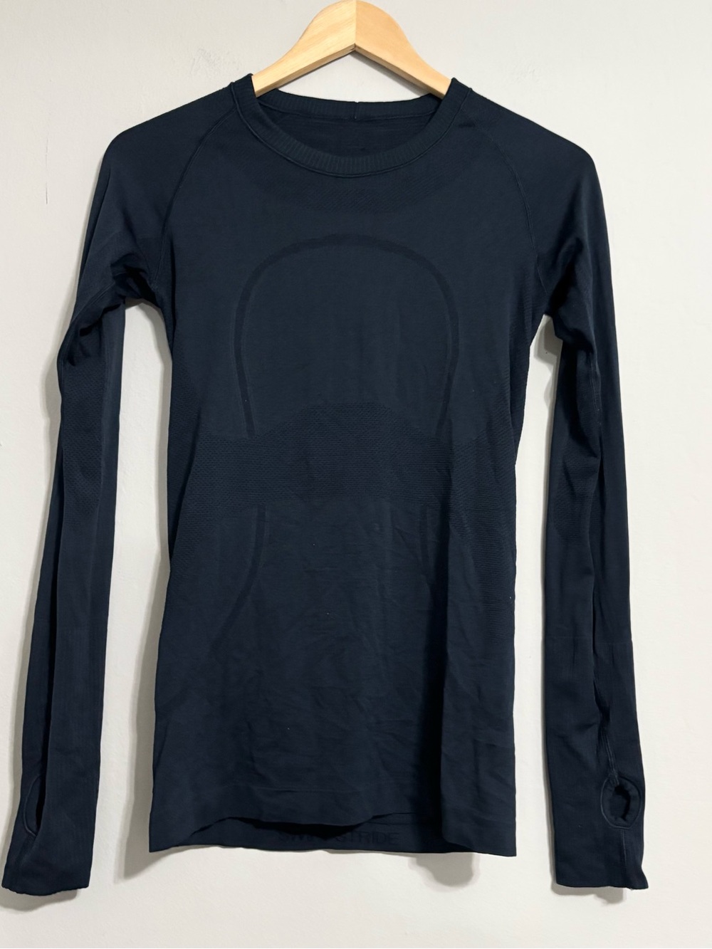 Lululemon Navy Blue Long Sleeve Swiftly Tech Athletic Top